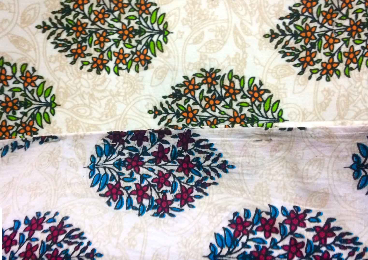 Booti Printed Cotton Fabric