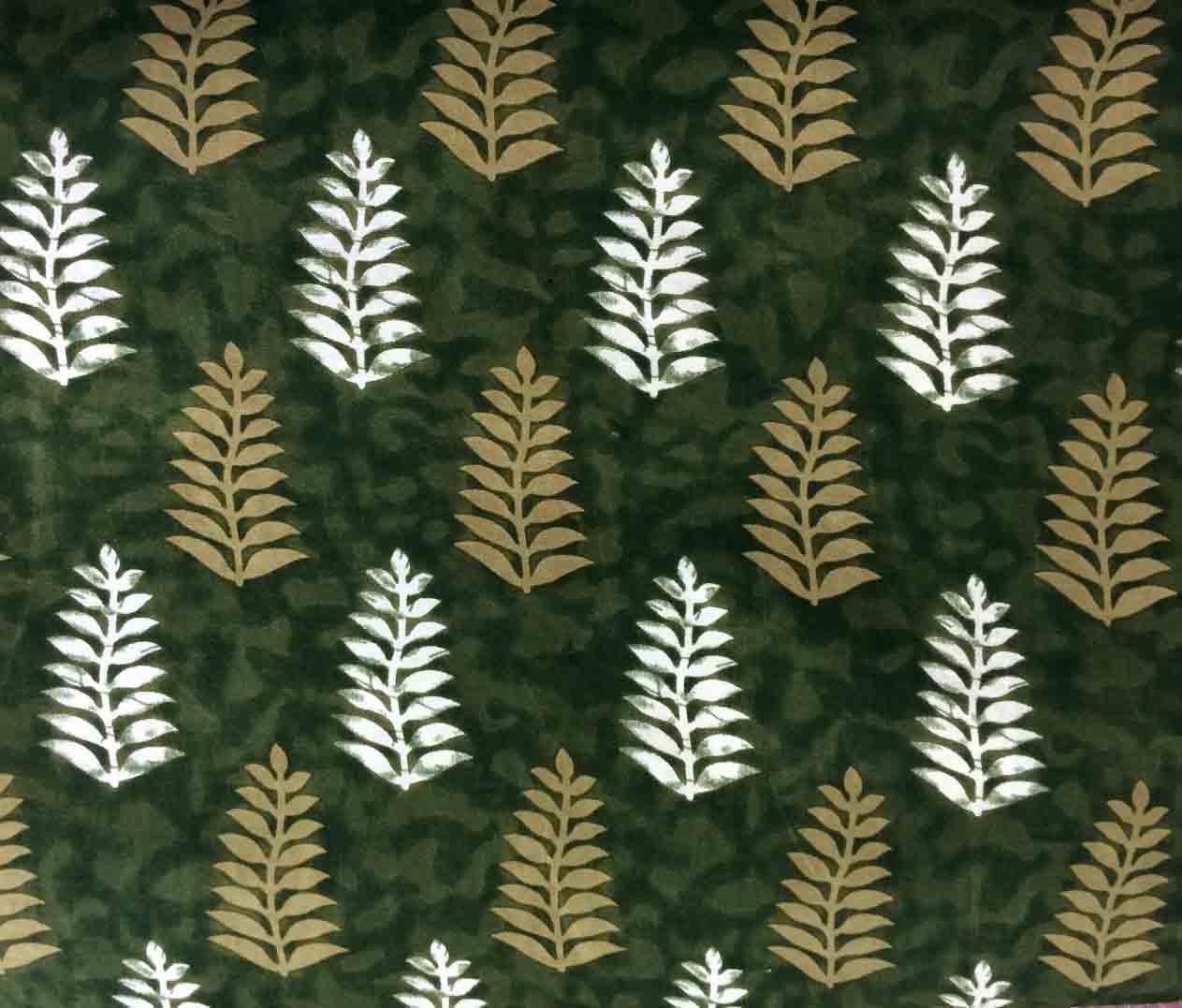 Leaves Printed  Rayon Fabric