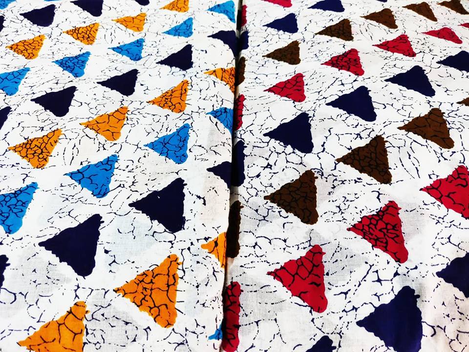 Triangle Printed Cotton Fabric